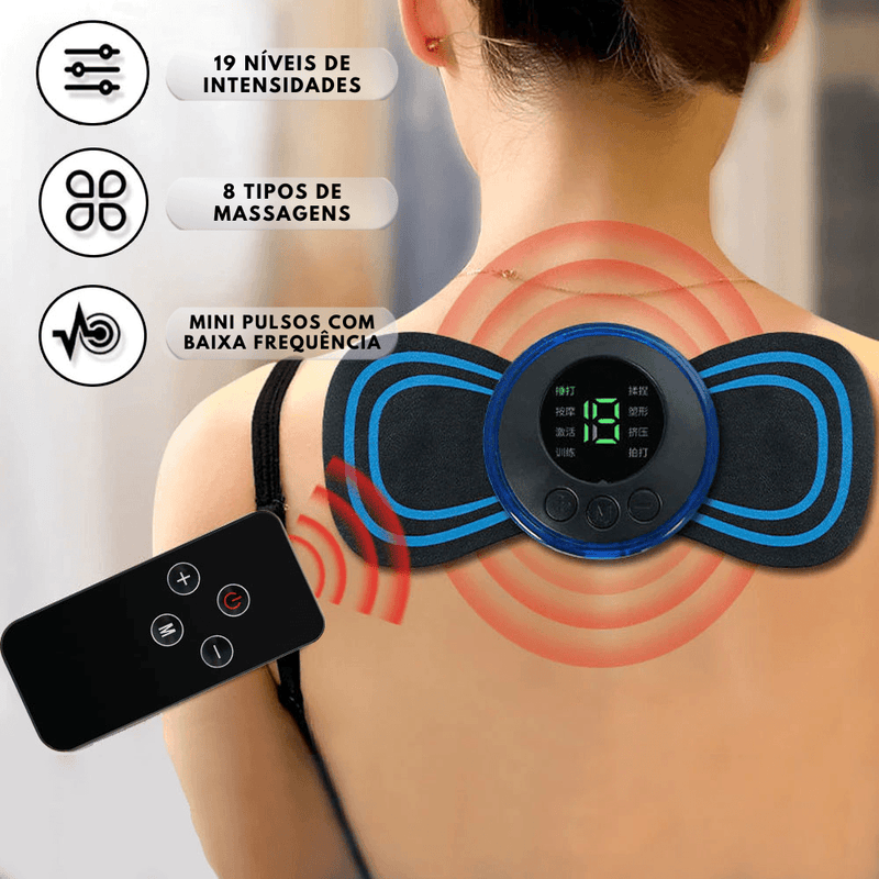 Mini Massageador Estimulador Elétrico De Pescoço Portátil - Trhee Minds