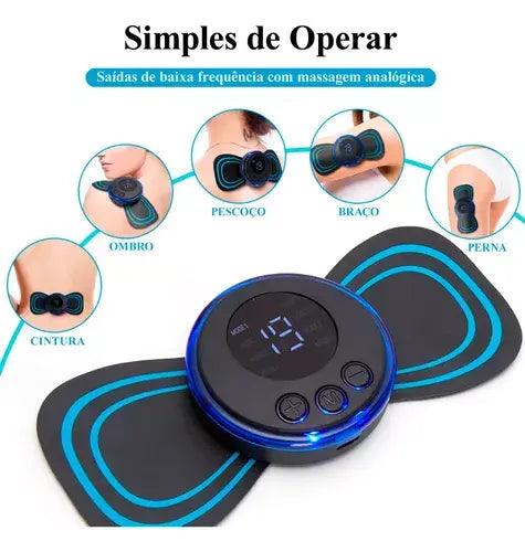 Mini Massageador Estimulador Elétrico De Pescoço Portátil - Trhee Minds