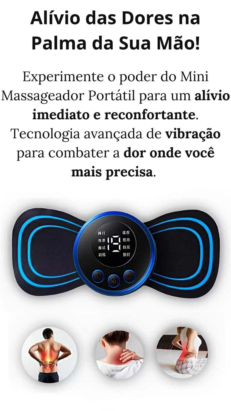 Mini Massageador Estimulador Elétrico De Pescoço Portátil - Trhee Minds