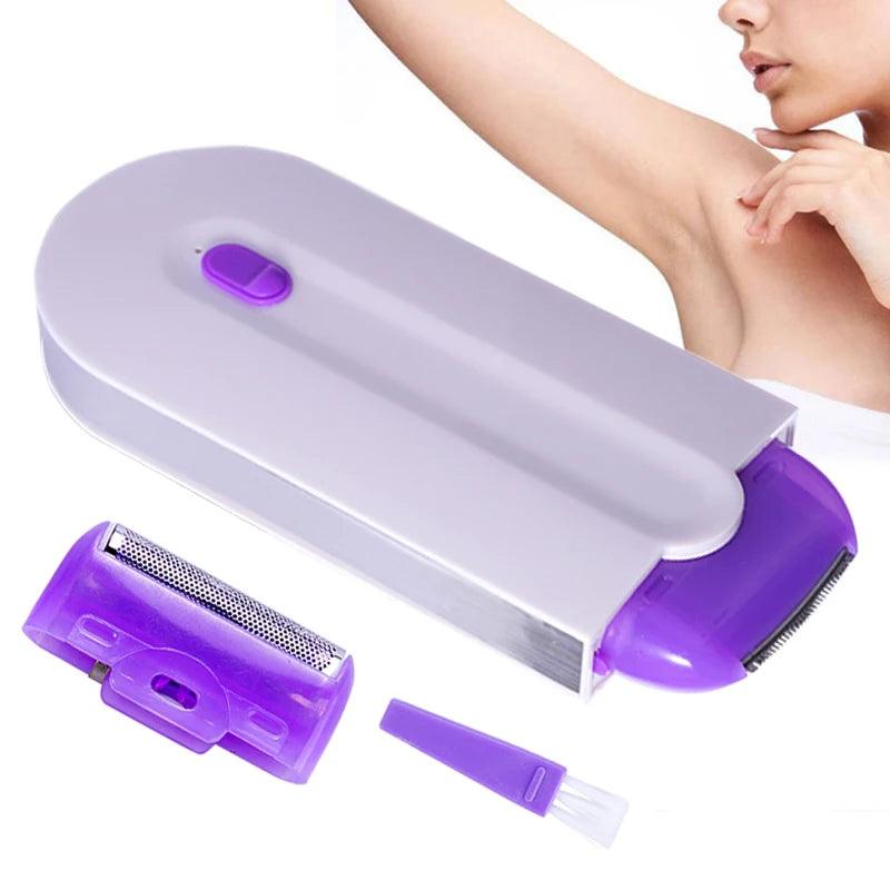 Professional Painless Hair Removal Kit Laser Touch Epilator Usb Rechargeable Body Face Leg Bikini Remove Depilador Shaver - Trhee Minds