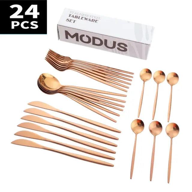 Talheres para cozinha, 24pcs - Trhee Minds