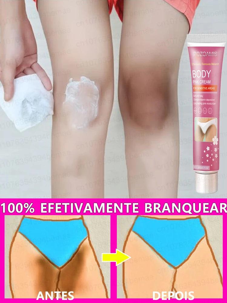 Whitening Cream Private Parts Underarm Bleaching Serum Whiten Butt Knee Brighten Inner Thigh Intimate Parts Dark Remove Melanin - Trhee Minds