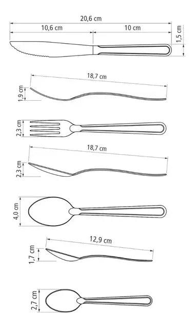 Jogo De Talheres Tramontina Búzios 24 Peças Em Aço Inox - Trhee Minds