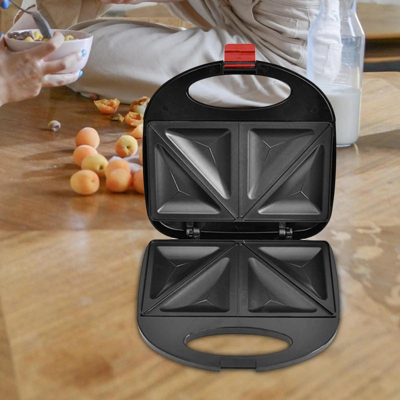 Mini máquina de fazer waffle, ferramentas de cozimento, superfície antiaderente, prensa elétrica para panini, omelete, muffins, almoço - Trhee Minds